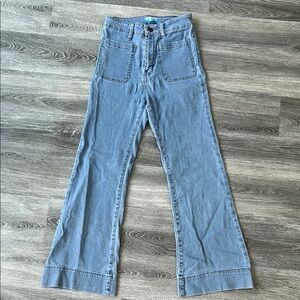 High-Waisted Blue Jeans